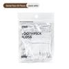 10-Piece Portable Automatic Floss Picks Box - Travel Disposable Toothpick Set