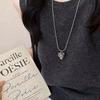 Metal Pendant Pine Cone Pendant Necklace Snake Bone Chain Geometric Necklace  Daily Wear