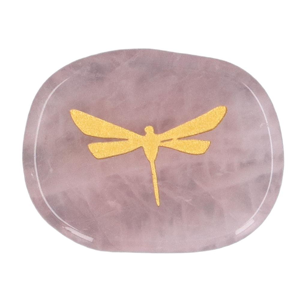 Gold Worry Stone Lightweight Balance Stone Hardwearing Palm Stone For Stress Relief