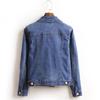 Women's Autumn Casual Denim Jacket Long-Sleeved Single-Breasted Jeans Women's Short Top