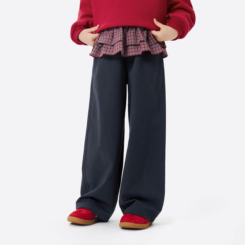 Little Yinman Girls  Fleece-Lined Cotton Straight-Leg Pants