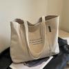 2025 Women's Large Capacity Canvas Tote: Versatile Summer Shoulder Bag for College Commute