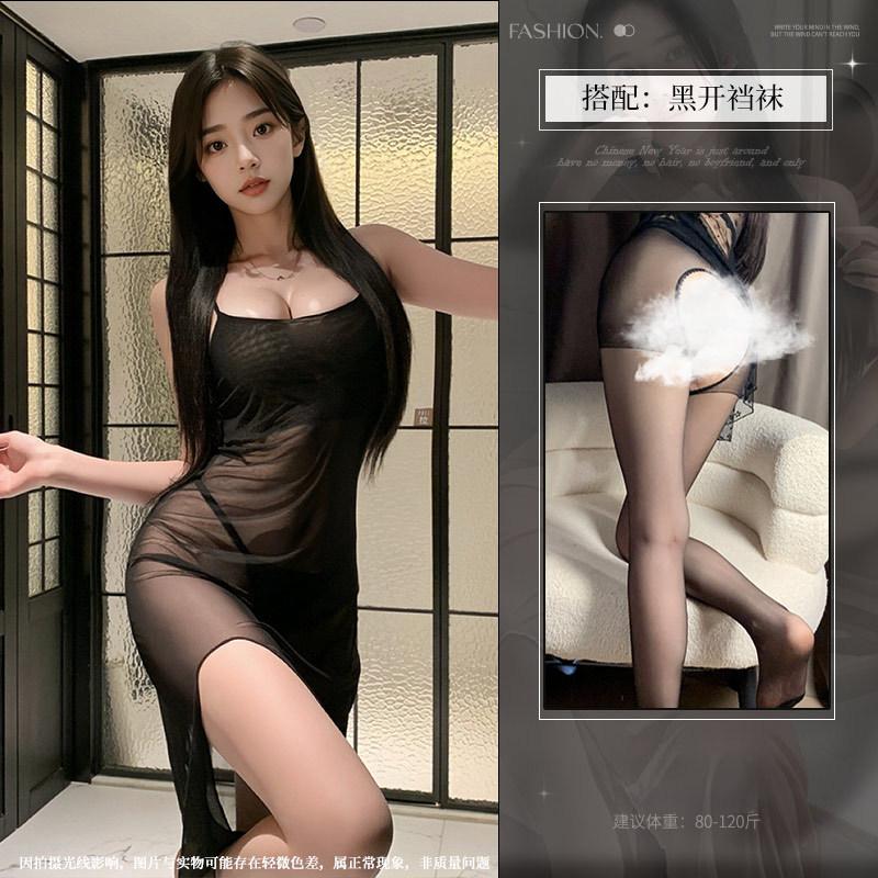 Sexy underwear, sexy uniform, pure desire stepmother skirt, free of little mother, cannon coat, mesh perspective clothing, sweet flirting suspenders