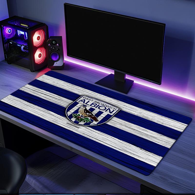 Tappetino per Mouse Bromwich Albion, Base in Gomma, Tappetino per Mouse per Giocatori e Uso Ufficio, Scrivania da Gioco, Tappetino Facile da Pulire Regali di Natale per Fan