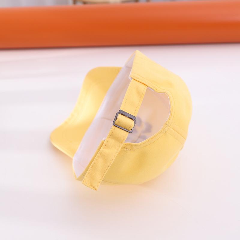 Ricamo Lettera Cappello da Baseball per Bambini Cappellino con Visiera Parasole Coreano per Bambini Tinta Unita Cappellino a Lingua d'Anatra per Bambini Visiera Parasole per Esterno per Bambino Bambina