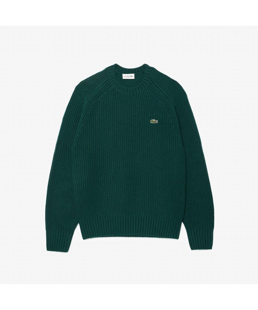 LACOSTE Men'S Rib Knit Wool Pullover Ah3142-54N Yzp