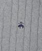 Brooks Brothers Cotton Cable Cardigan (Grey) (Bbwcmbg101)