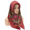 Ethnic Style Gold Thread Printed Square Summer Scarf