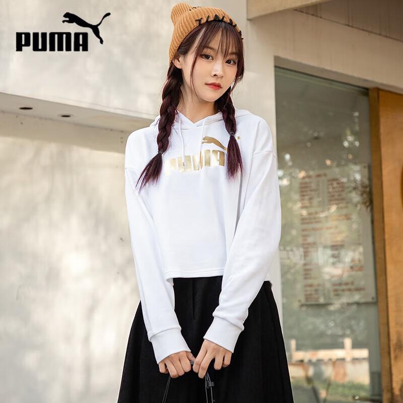 PUMA Women s Short Pullover Hoodie L