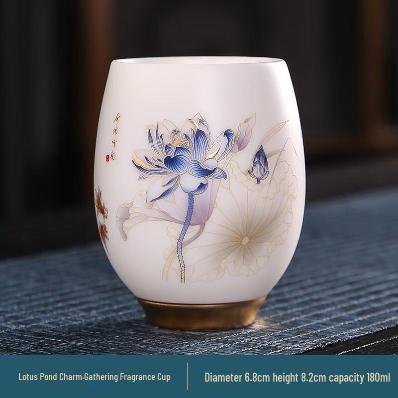 Chaxun Mutton Fat Jade Style Master Tea Cup