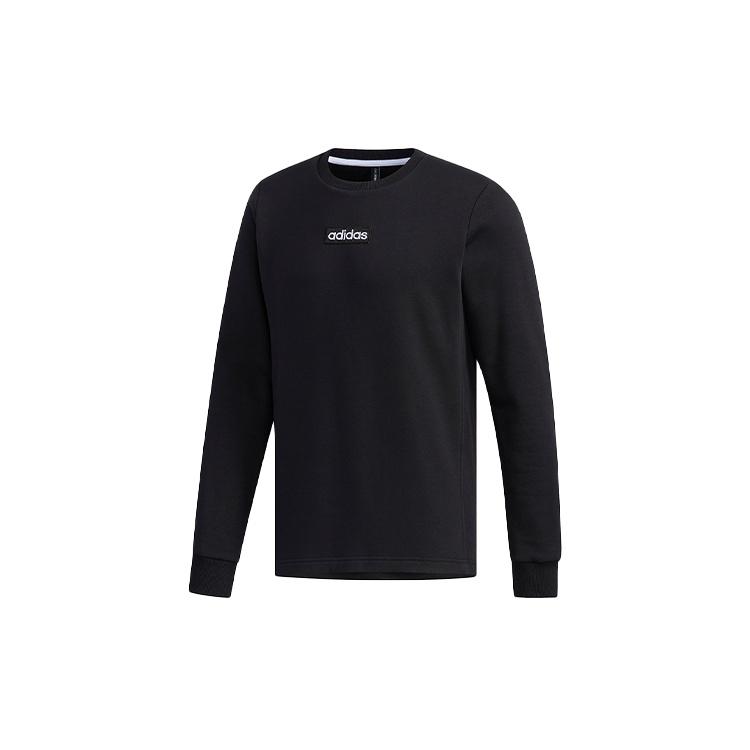 adidas neo M C SW Round Neck Fleece Lined Long Sleeves Black Men s EI4701 XL