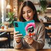 Etui Typu Portfel Do Motorola Moto G86 Power - Pokrowiec Bluemoon Nadruk + Szkło 9H