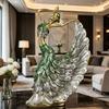 Kreatywna Figurka Tancerki Baletowej o Motywie Pawia Piękne Dekoracje do Salonu Design Dla Eleganckiego Wnętrza