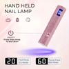 Portable Rechargeable LED Nail Lamp 20/60S Countdown LED Gel Polish Nail Lamp For Home Salon