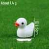 Yellow Duck Resin Figurine for Micro Landscape Decoration