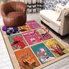 Cartoon Pattern Print Rug Floor Mat for Living Room or Bedroom Soft and Comfortable Carpet a Gift for Birthday and Holiday.