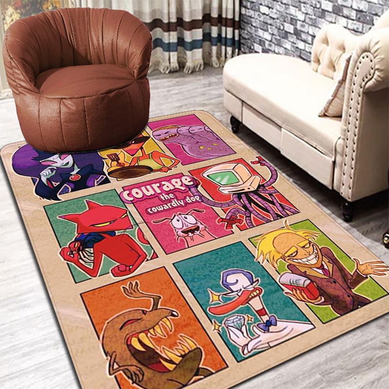 Cartoon Pattern Print Rug Floor Mat for Living Room or Bedroom Soft and Comfortable Carpet a Gift for Birthday and Holiday.