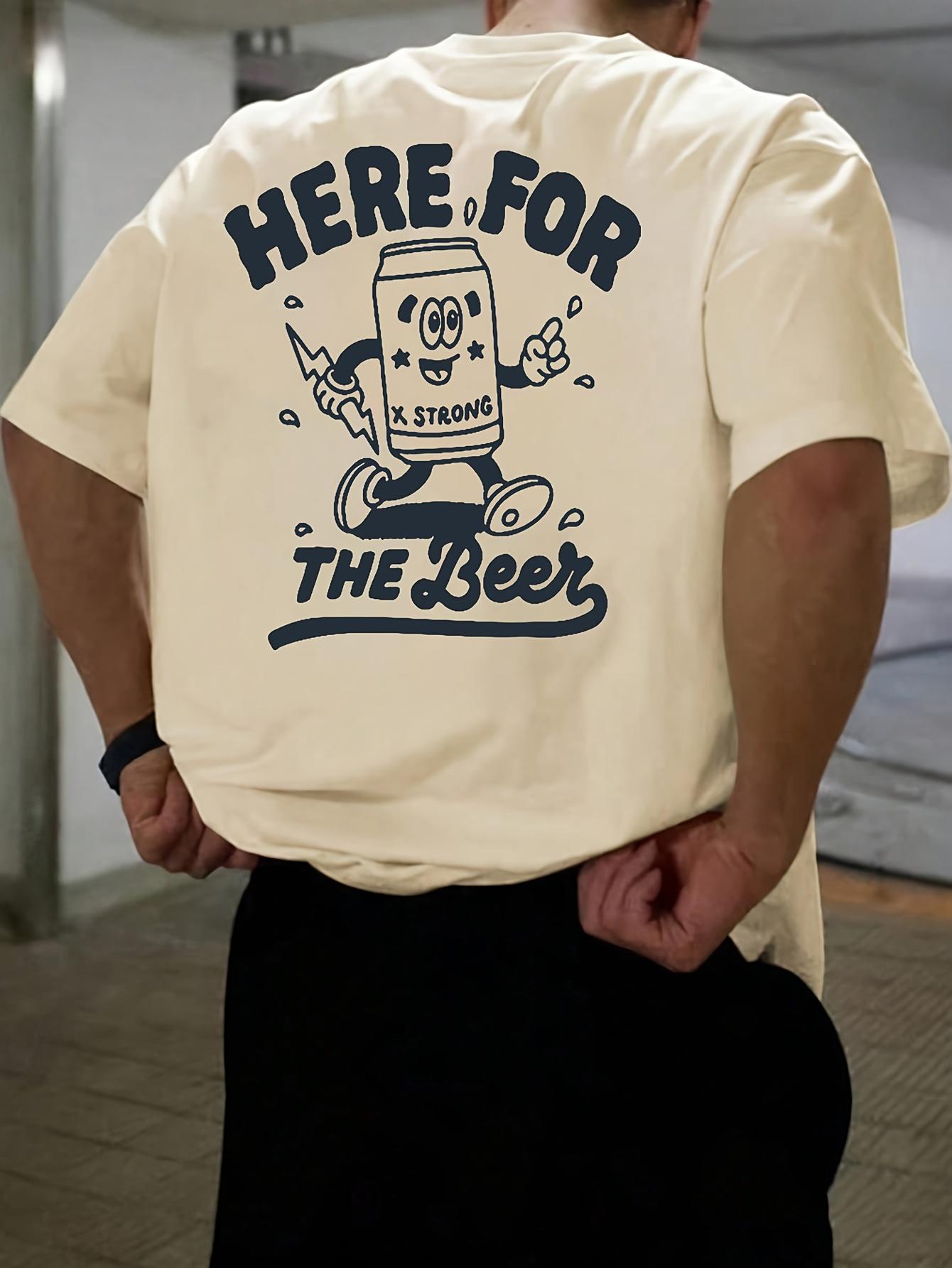 

Mens crew neck monogram short sleeve Tshirt 4XL