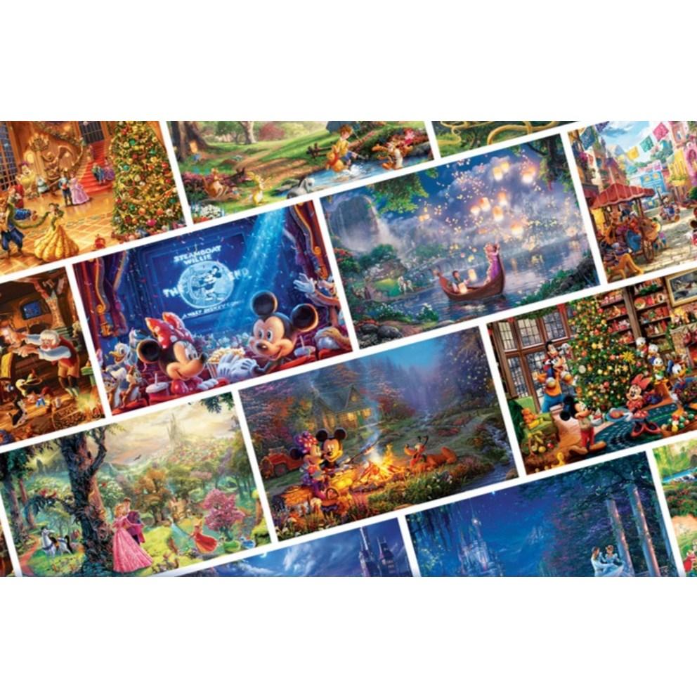 Thomas Kinkade Disney Mickey a přátelé Vánoční puzzle