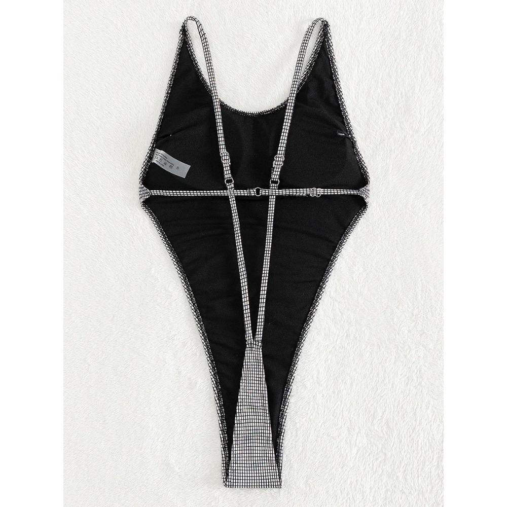 

Екстремальний Міні Мікро Стрінг З Хрестоподібною Спиною Жіночий Монокіні Купальник Суцільний Купальник Жіночий З Високим Вирізом Купальний Костюм Для Плавання Пляжний Одяг L