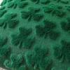 Valentine Day Heart Pillow Cover 3D Plush Embroidery Shamrock Cushion Living Room Sofa Bedding Accent Decor Throw Case