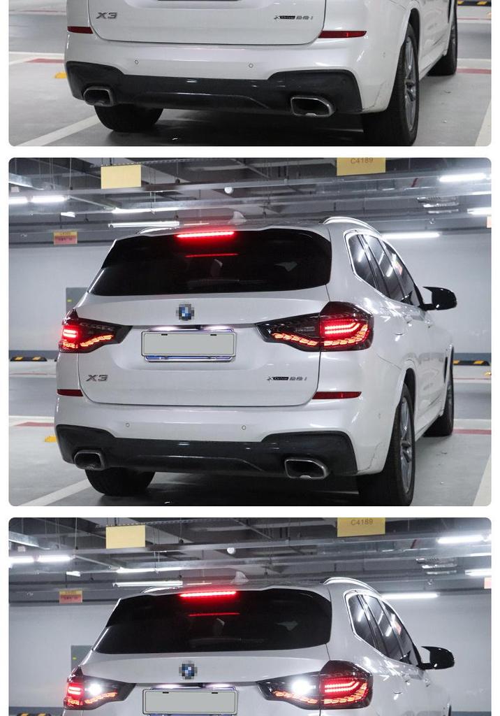 BMW X3 (2018-2021) OLED Dragon Scale Taillight Assembly with Sequential Turn Signal