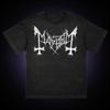 Mayhem Black Metal Band T-shirt Uomo Casual Cotone Vintage Moda Girocollo Manica Corta Comoda