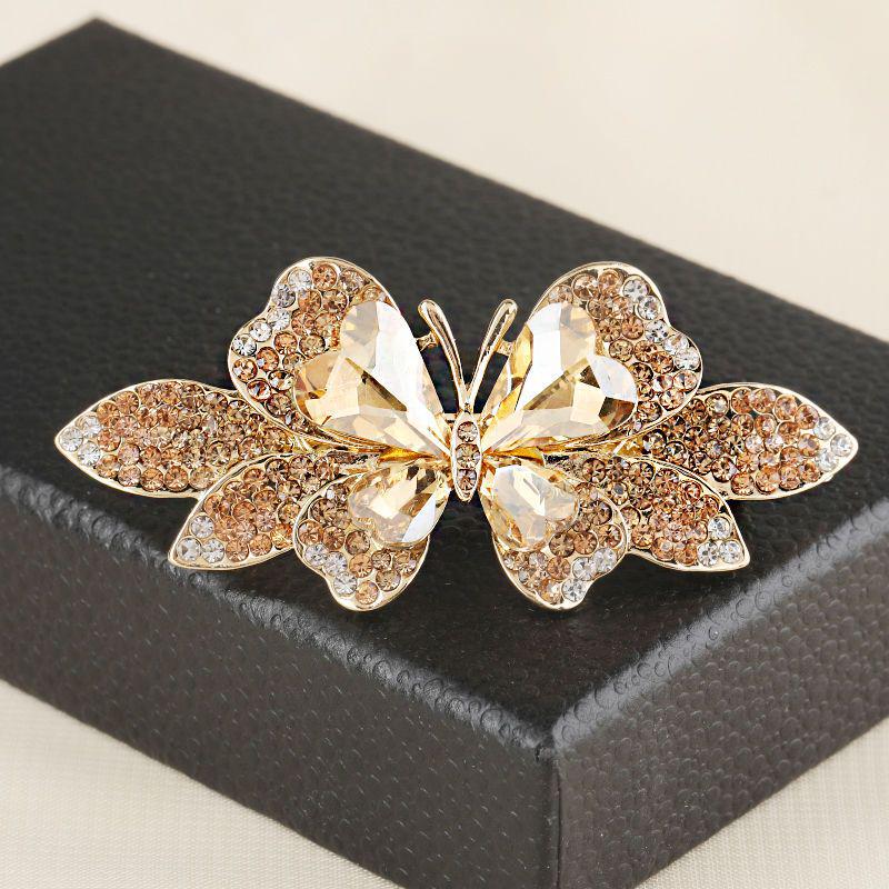 Elegant Small Butterfly Hair Clip - Stylish Accessory for Bangs and Back of Head