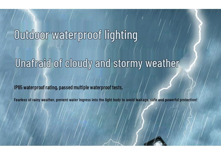 Remote-Control Solar Street & Garden Light with Motion Sensor
