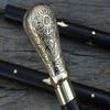 Antique Style Victorian Vintage Designer Brass Handle Cane Wooden Walking Stick