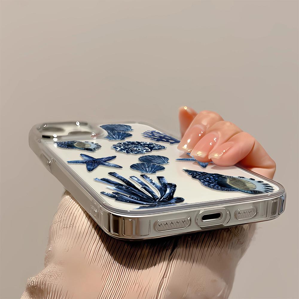 Full Screen Of Marine Creatures Clear Phone Case For IPhone 16 16E 15 14 Plus 11 12 13 Pro Max XR XS 7 8 Plus Soft Case