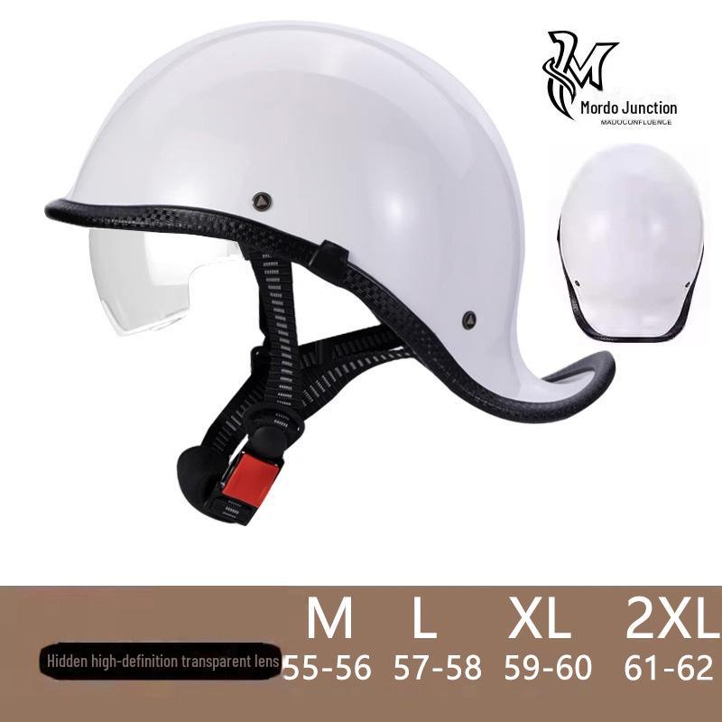 

Мотоциклетный шлем Retro Knight унисекс, сертифицированный 3C, универсальный всесезонный полушлем 2XL