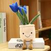 Creative Plush Tulip Succulent Ornaments – Fun Simulated Potted Decor for Home, Study, or Living Room