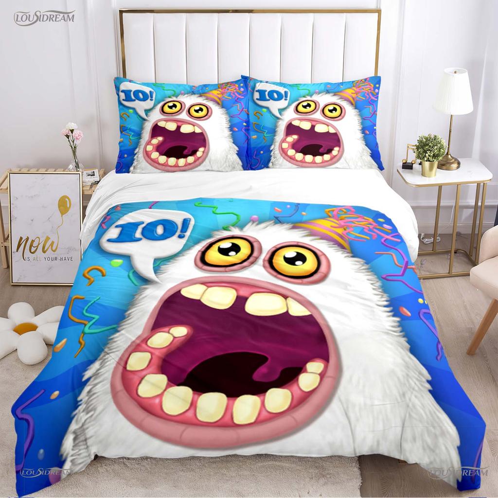 Comforter Funny My Singing Monster All Season Comforter Bedding Sets Soft And S Single/Double/Queen/King