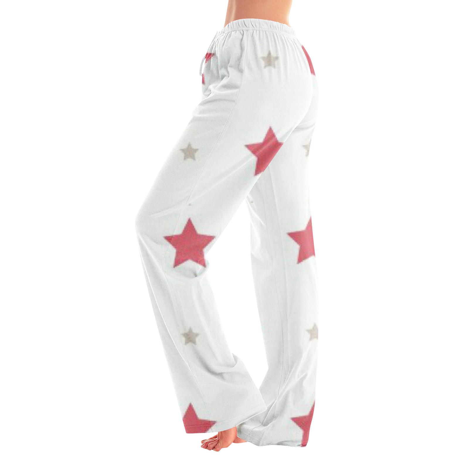 

Женские пижамные штаны, одежда для сна, повседневные брюки с эластичной резинкой на талии, удобные прямые свободные брюки для йоги XXL