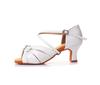 Women's Professional Latin Dance Shoes with Soft Sole and Mid/High Heel - New Style for Competitions and Exams