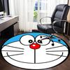 1pc Doraemon Robot Office Round Area Rug, Indoor Mat Suitable For Office, Bedroom Living Room Home Decor, Room Deco,  Offic a0928181