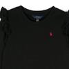 Polo Ralph Lauren Dress Logo Embroidery Patchwork Long Sleeve Kids Dresses Black 313920455-001