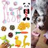 Kit de 6x Brinquedos de Corda para Cães Resistentes e Duráveis Nó de Mastigar Bola Pet Filhote Urso Brinquedo de Algodão Atacado