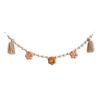 INS Hanging Wooden Beads Garland Boho Felt Daisy Tassel Wall Decoration Boho Baby Kids Room Decor Hanging Pendant Photo Props