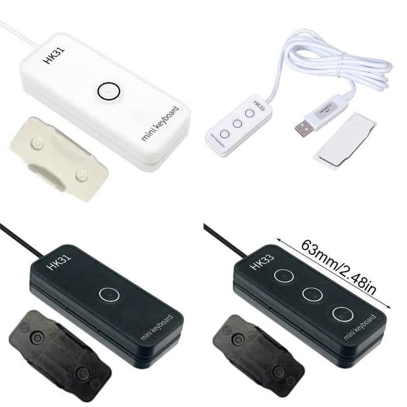 1 Taste/3 Tasten Tastatur mit Braille-Design USB Makro-Programmierbare Taste USB-Anschluss Tastatur für Arbeit und Gaming