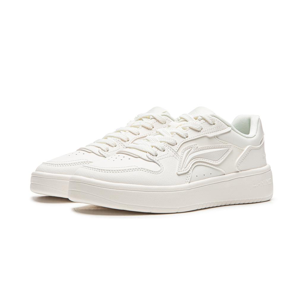 Li Ning Pływający Łódź Niskie Buty Skateboardowe Damskie Białe AGCW210-1