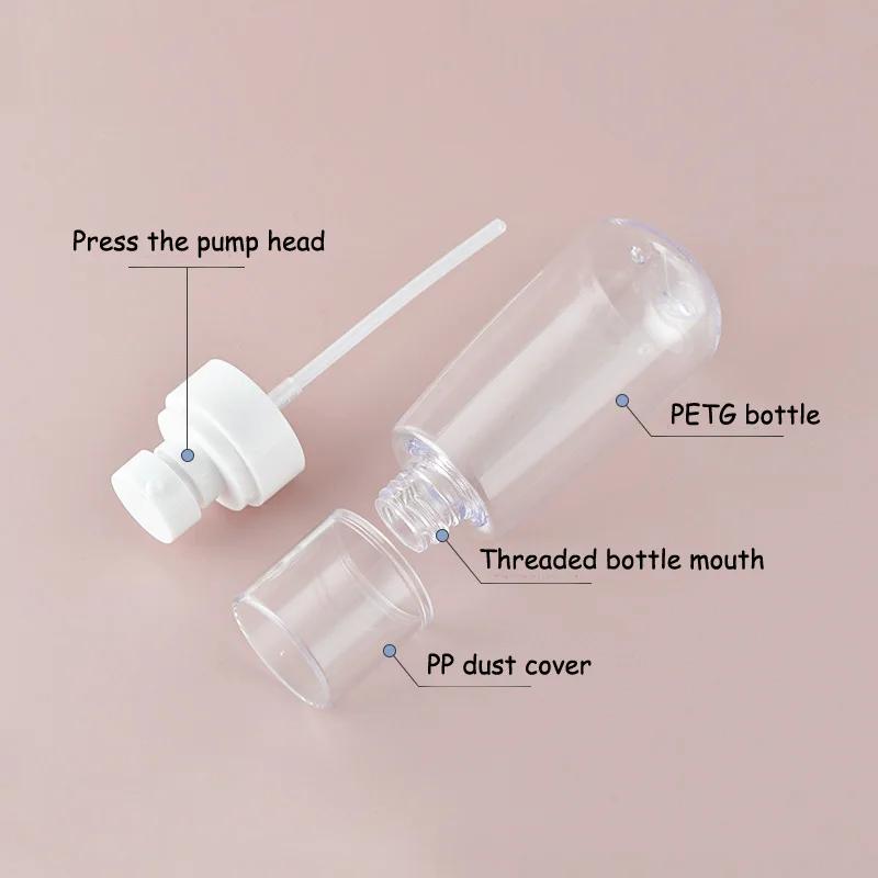 3pcs Spray Lotion Bottle Perfume Sub-bottling PET Empty Makeup Liquid Aromatherapy Refillable Travel Portable