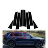 8 Stück Hochglanz Schwarz Tür Seitenleiste Säule Passend für HONDA CR-V 6 CRV RS 2023 2024 Fenster Dekoration Aufkleber Zubehör Abdeckung