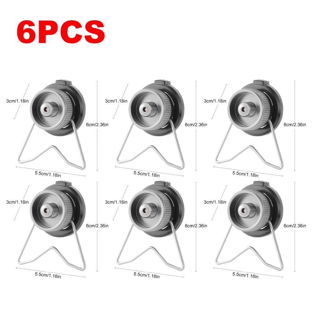 1-10PCS Butane Gas Stove Adapter Portable Gas Tank Converter With Bracket Butane Gas Conversion Joint Outdoor Stove Accessories