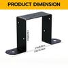 4Pcs 4x4inch Wood Post Beam Brackets Post Support Ties For Deck And Fence Construction With Durability and Secure Fixed