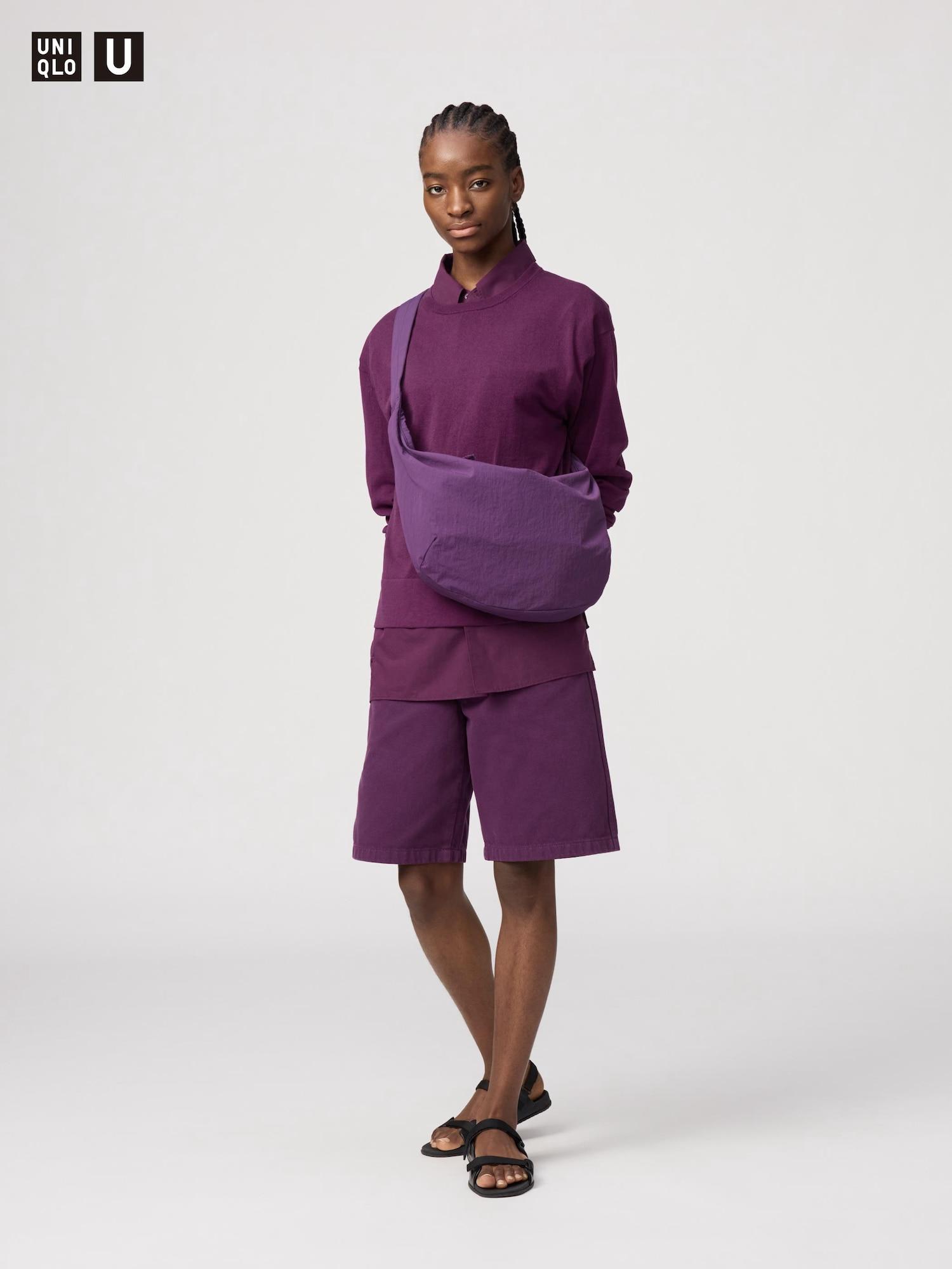 

Uniqlo Япония джинсовые шорты-бермуды 78 PURPLE/21