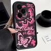 Soft TPU Phone Case For Honor 400 Pro 200 Pro X8c X9c Smart X6a X6b X6c Magic7 Lite Pink Butterfly Pattern Silicone Back Cover