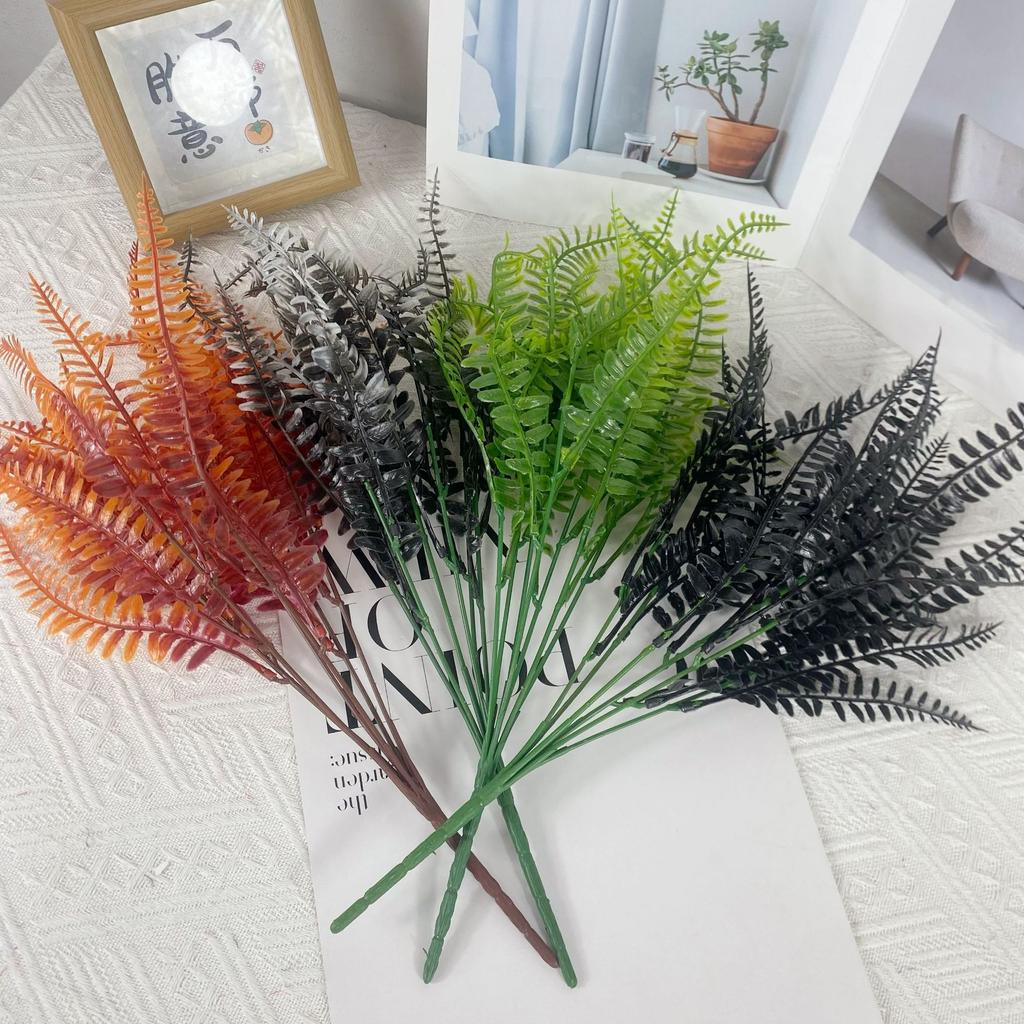 Artificial Simulation 7-Fork Plastic Persian Grass Home Decoration Gardening Wedding Outdoor Decoration