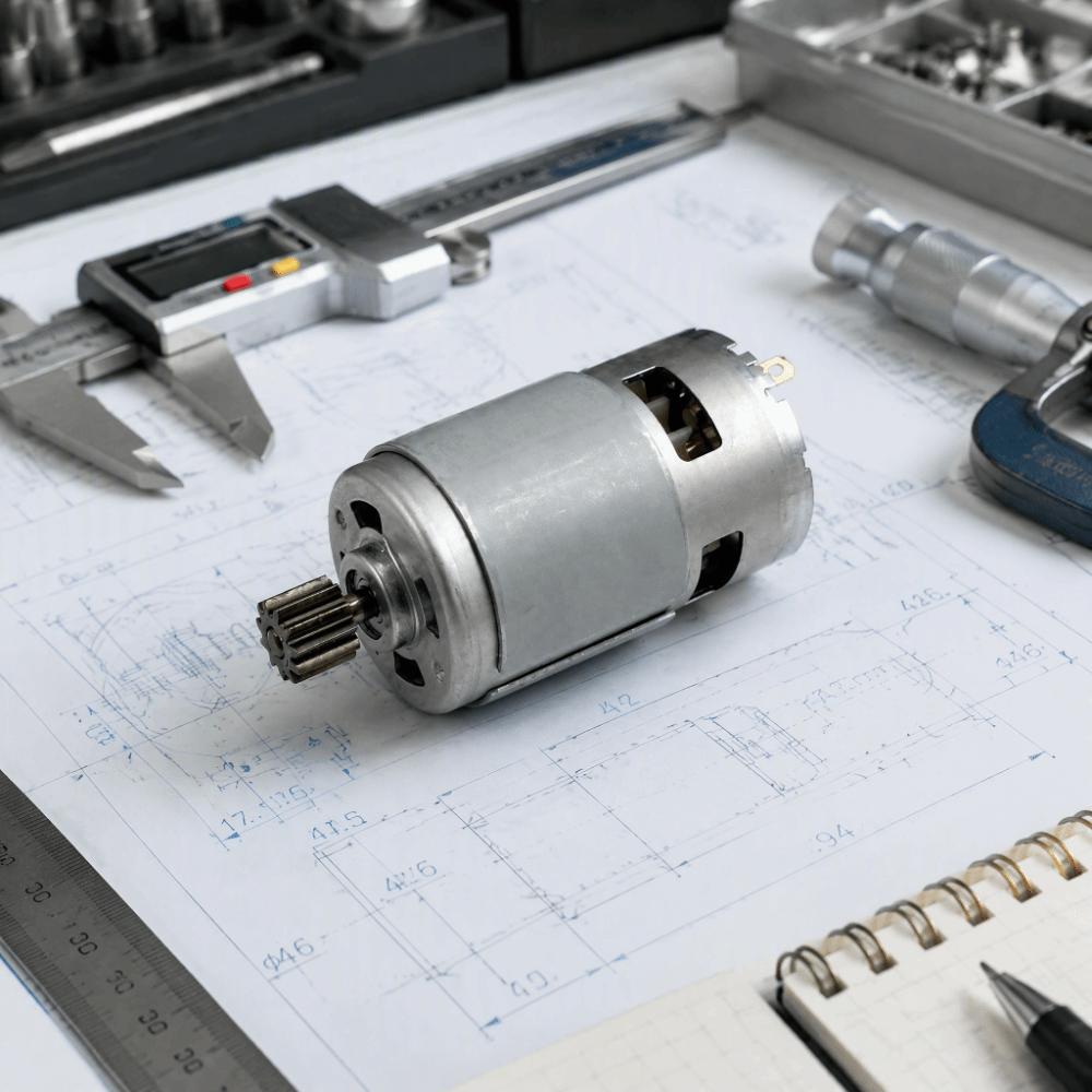 11 Gear Teeth DC Motor 775 Model 21V Power Tool Motor High Torque Replacement Motor Power Tool Fix